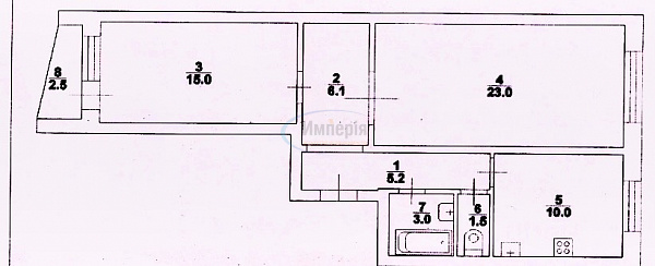 2-к квартира, 63 кв.м., Кировский, имени Ю.А. Мысникова улица, 3А