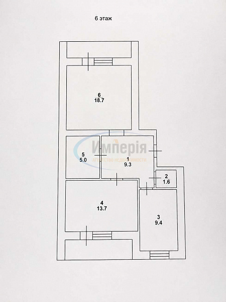 2-к квартира, 57 кв.м. (№22225)
