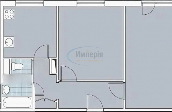 2-к квартира, 52 кв.м. (№22293)